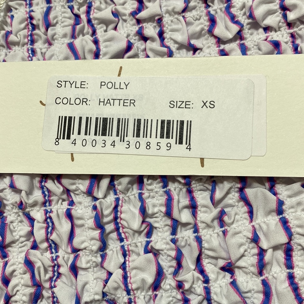 NWT Petersen Polly Purple Hatter Strapless Elastic Tube Top XS - Picture 7 of 7